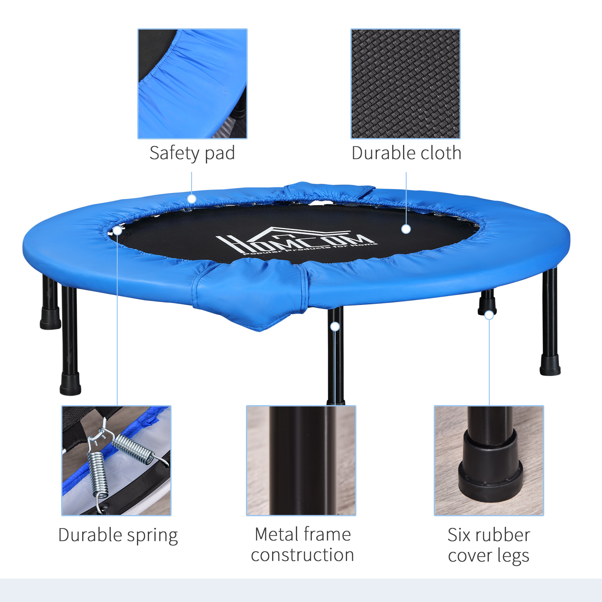 36 Inch Mini Fitness Trampoline, Home Gym Yoga Exercise Rebound Device, Indoor — image 3