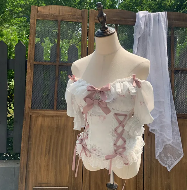 Rita Girl Lovely Sweet Floral Skirt Pink - Shop at LoveMi