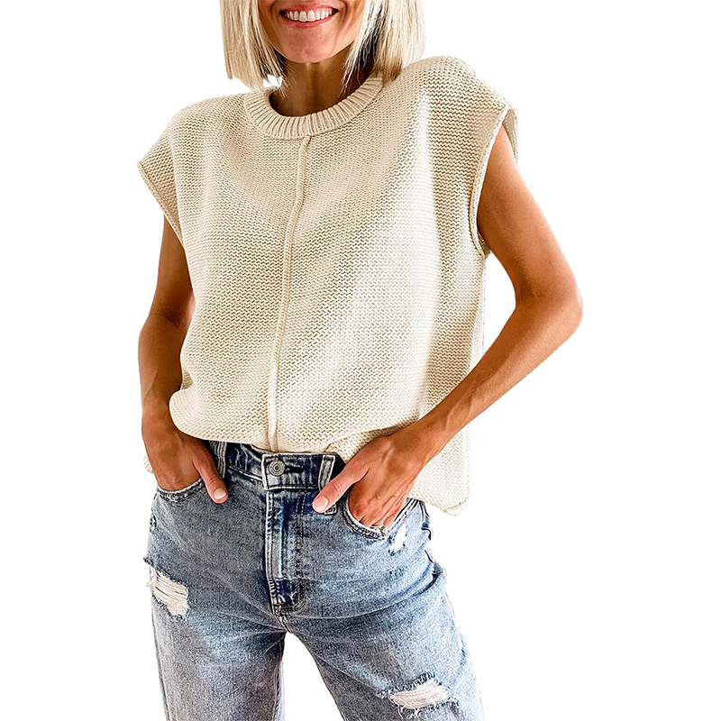 Title 5, Casual Solid Color Sweaters Women