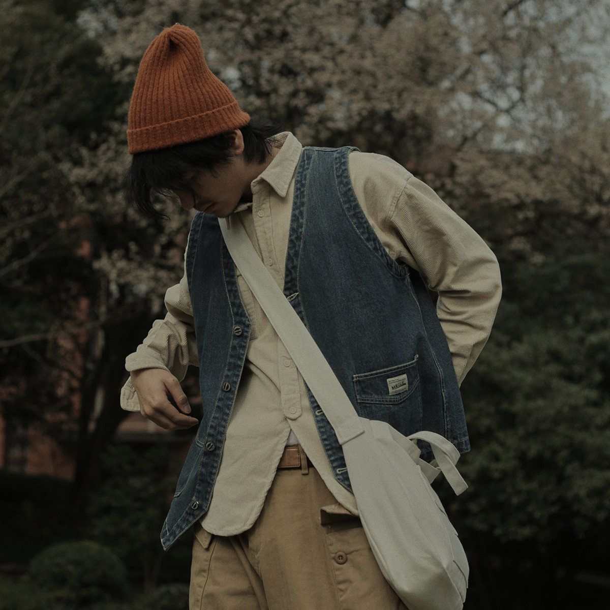 Men's Fashion Denim Vest Coat