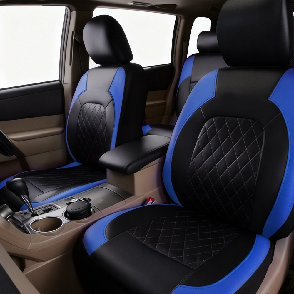 9pcs Full Set Universal PU Leather Seat Covers Protectors Non-Slip — image 10