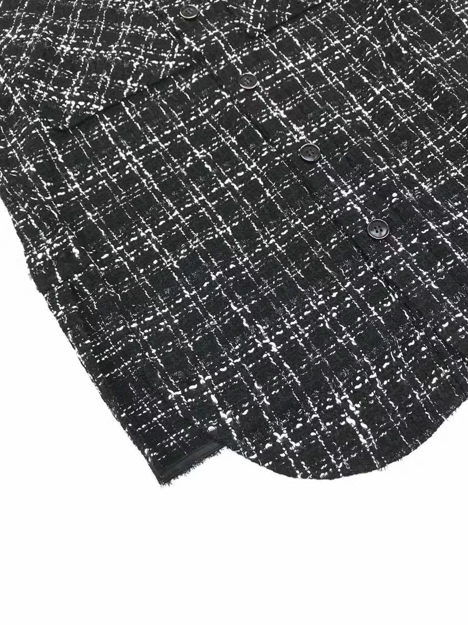 Title 5, Silver Thread Braided Plaid Men