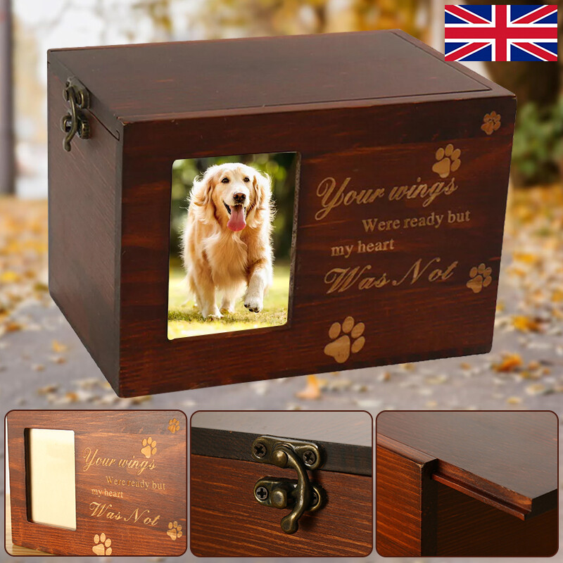 Pet Cremation Urn Ash Urns For Dogs Casket Wooden Box