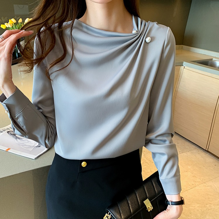 Professional Temperament Long-sleeved Shirt French Style Top