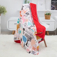 Cotton Bean Baby Cartoon Blanket Quilt - Animal World - View 1
