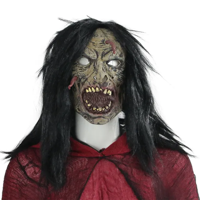 Face Worm Horror Headgear Mask Masquerade Party Grey - Shop at LoveMi