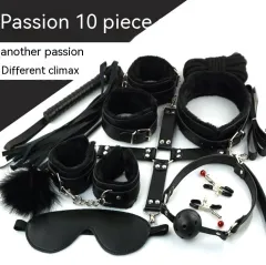 Personalised Toy Binding Leather Set - Black - View 1