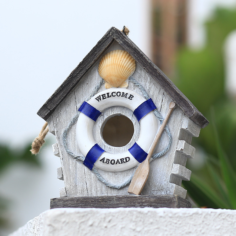 Outdoor Bird House Warm Hanging Nest Resin Crafts