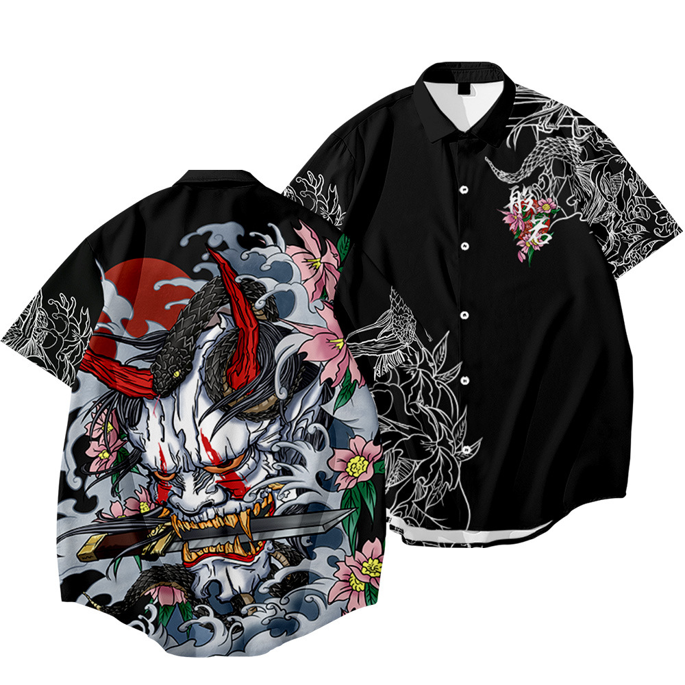 Title 1, Prajna Evil Series Herren-Shirt mit Print, lock...