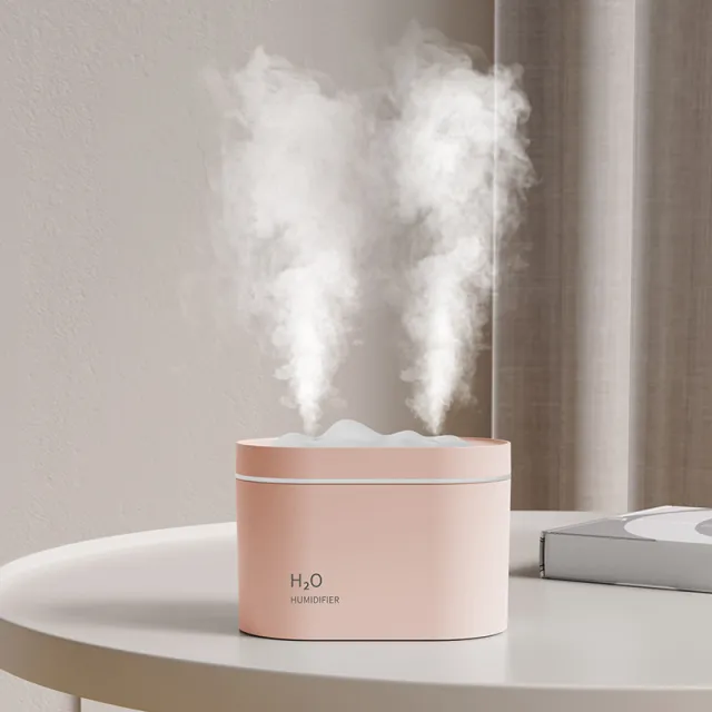 New USB Dual Spray Humidifier For Home Office Pink - Shop at LoveMi