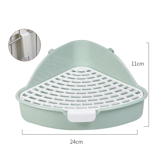 Rabbit Litter Box Bunny Corner Toilet Box Potty Trainer For Hamster Guinea Pig Ferret Rat Chinchialla Cage Pan Triangle - Shop at LoveMi