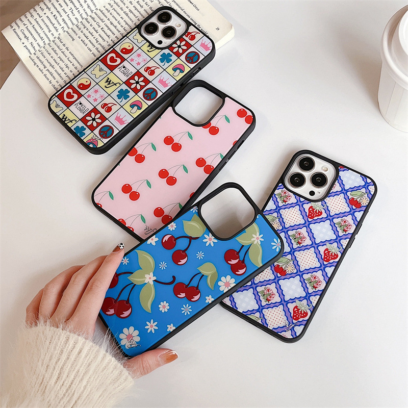 Funda celular cereza verano resistente impacto
