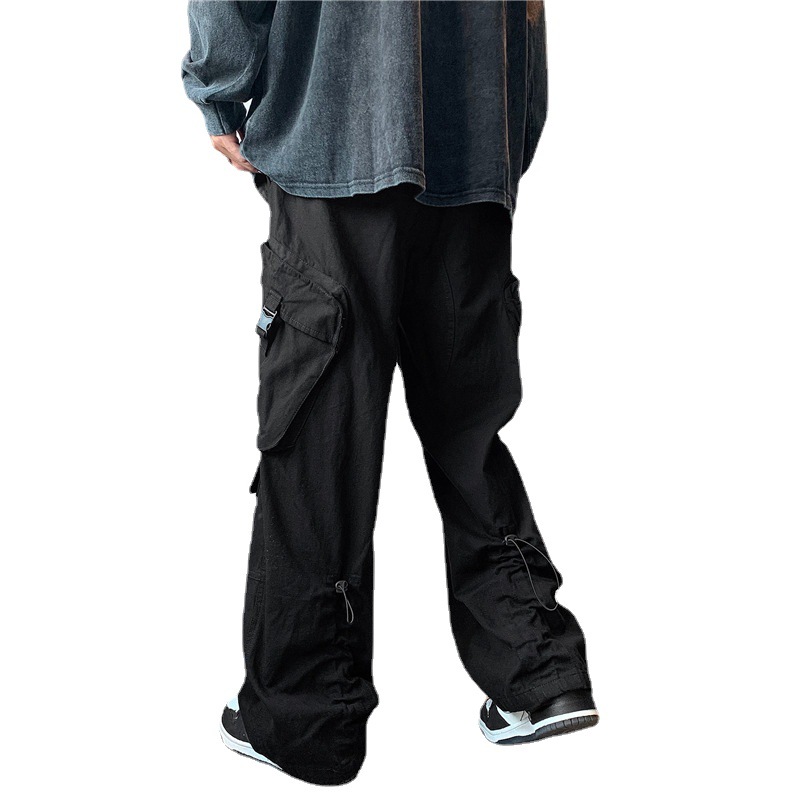 Japanese American Style Retro Wide Leg Overalls