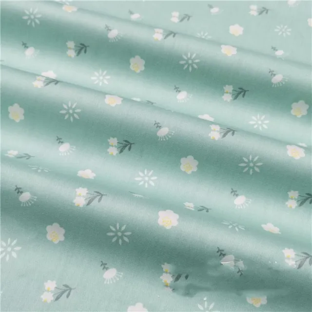 Cotton Cartoon Green Deer Squirrel Fabric Green B - Shop at LoveMi