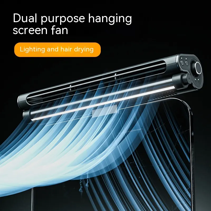 Bladeless Fan Lighting Lamp Laptop Clip Screen