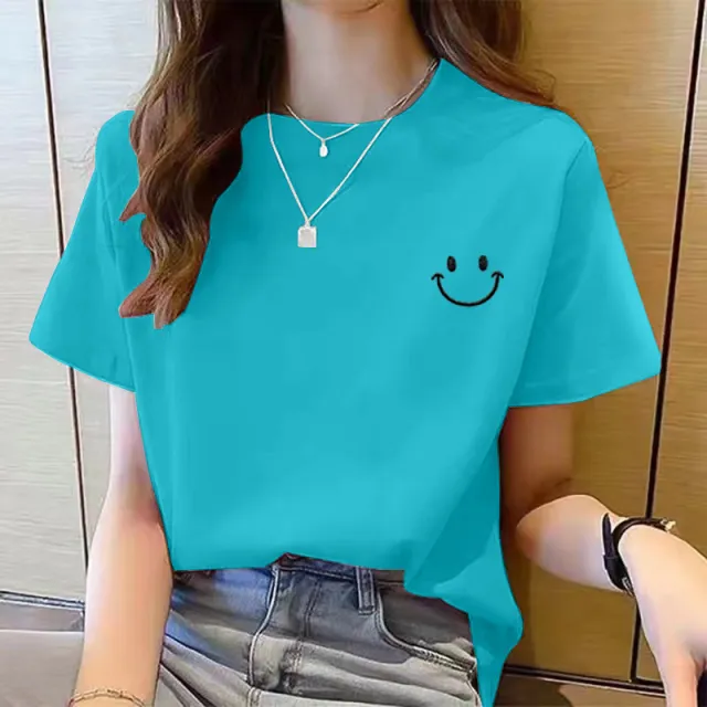 Women's Cute Bear Plus Size Cotton Short Sleeve T shirt 4 Style Xl - Shop at LoveMi