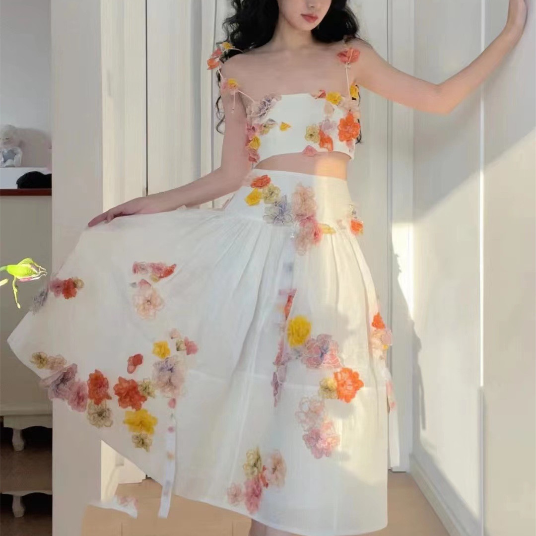 Women's Strapless Tube Top Fairy Skirt