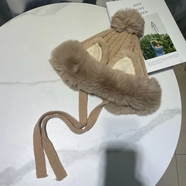 Fashion Thickened Plush Woolen Hat Women Khaki - Shop at LoveMi