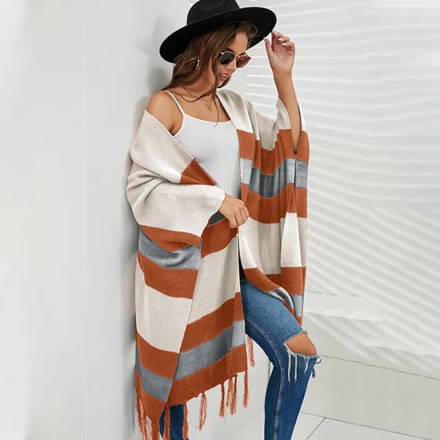 Autumn European And American Women's Plus Size Tassel Sweater Sweater White - Shop at LoveMi