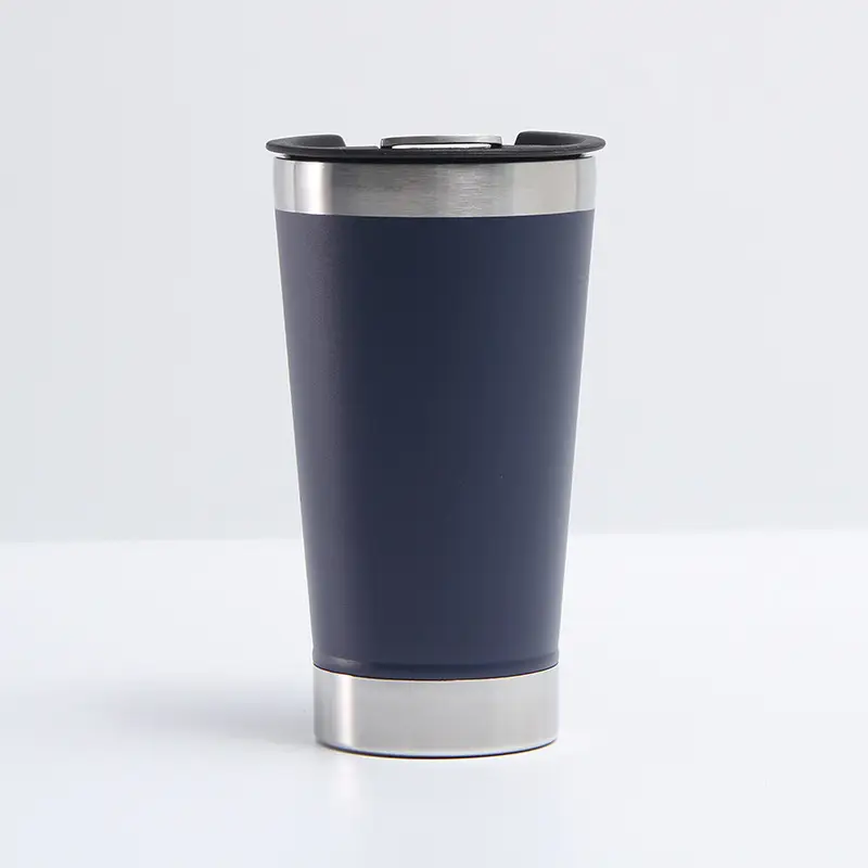 Double Layer 304 Stainless Steel Portable Coffee Cup Simple Car