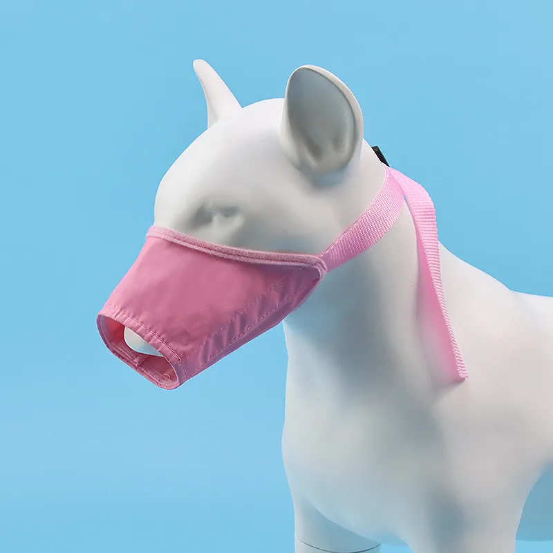 Dog Mouth Cover Adjustable Anti-bite, Anti-barking, Anti-eating Mask, Pet Supplies - Pink