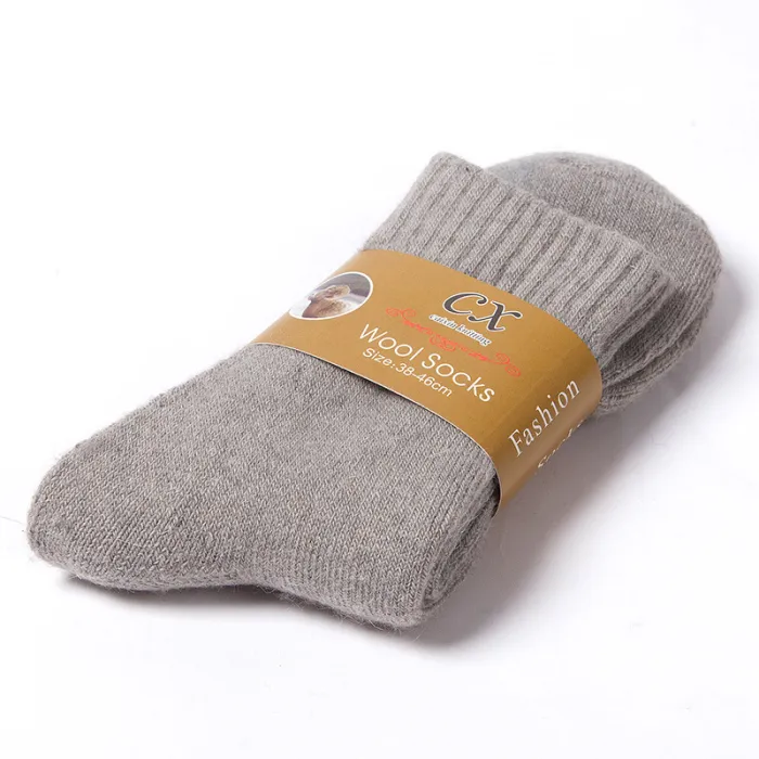 Thick Thermal Winter Socks, Warm Terry-Lined Crew Socks, 5-Pair Pack - detail photo 9