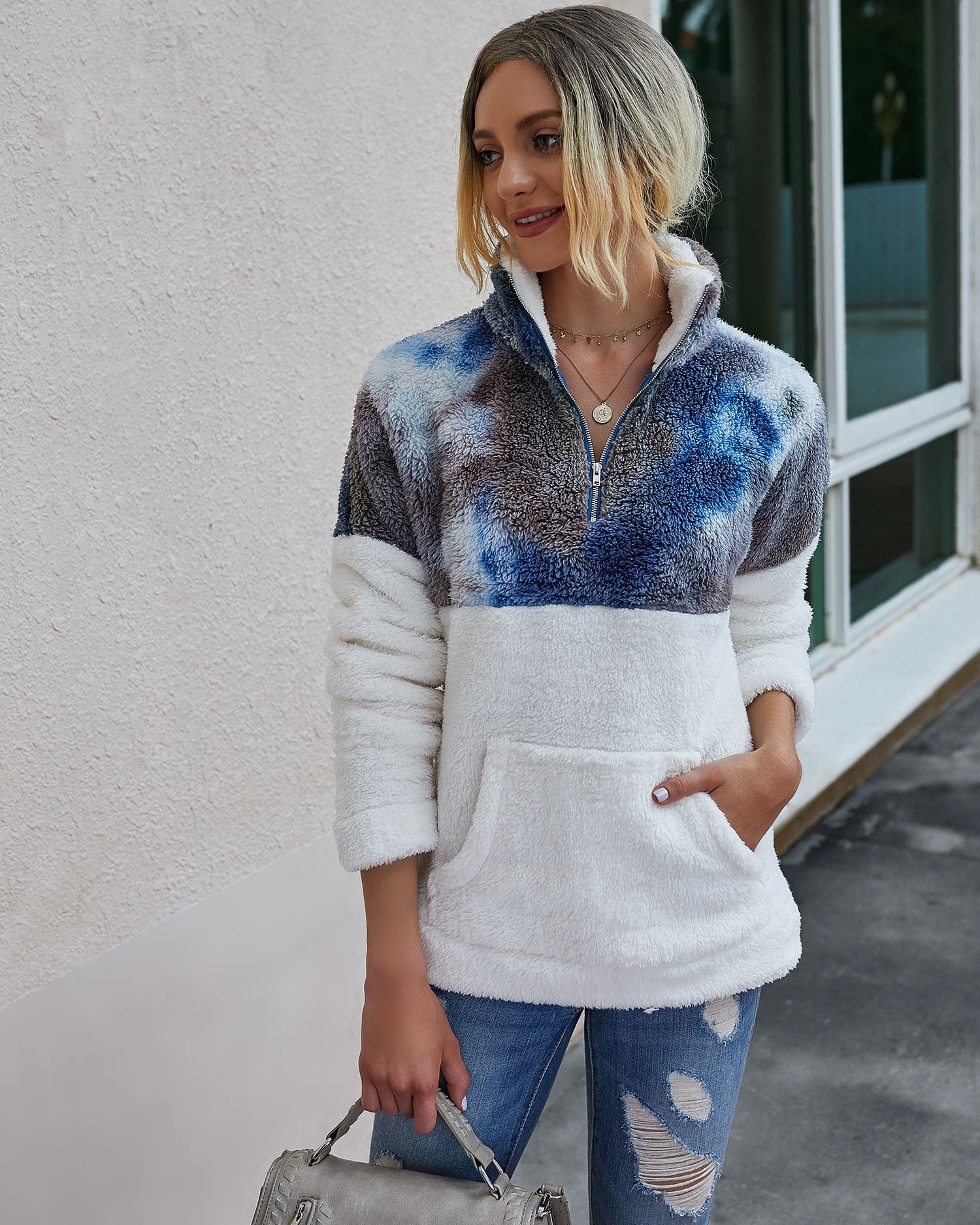 Title 6, Plush tie-dye panel top