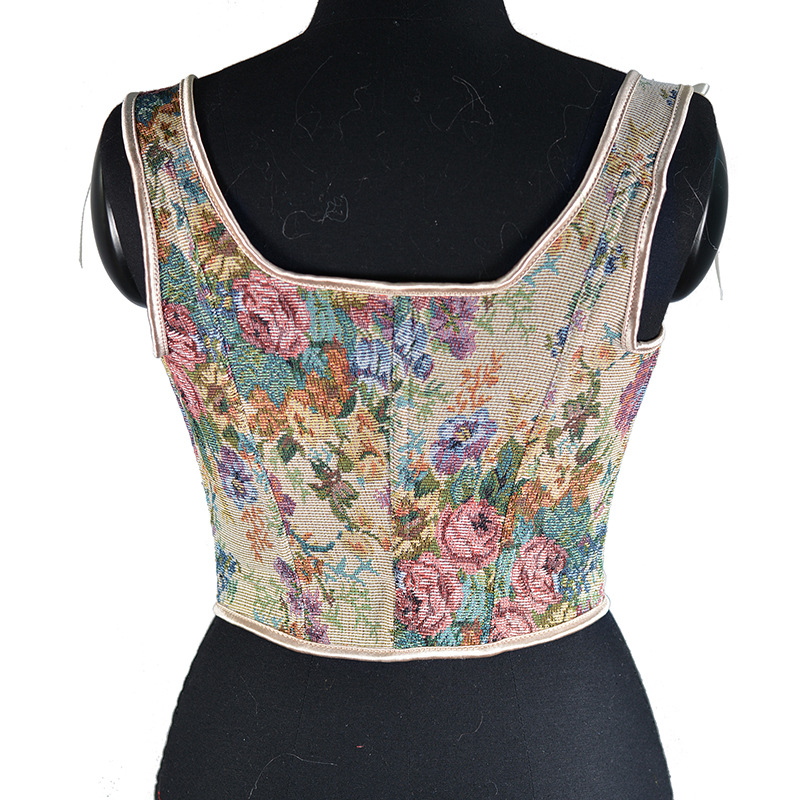 French Style Retro Spaghetti Straps Vest For Women - Image 3