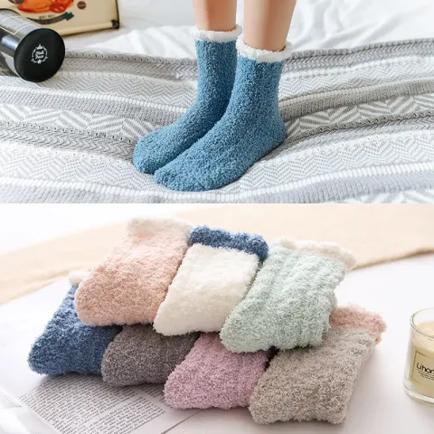 Women Thermal Fluffy Socks Autumn Winter Warm