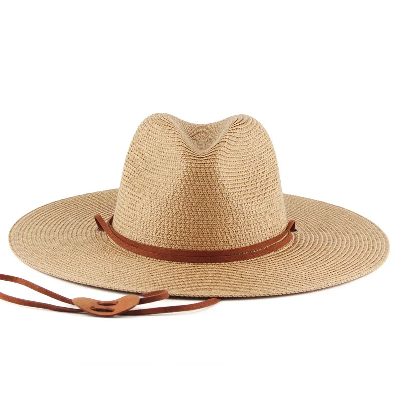 Summer Wide Brim Outdoor Travel Sunshade Hat - Khaki