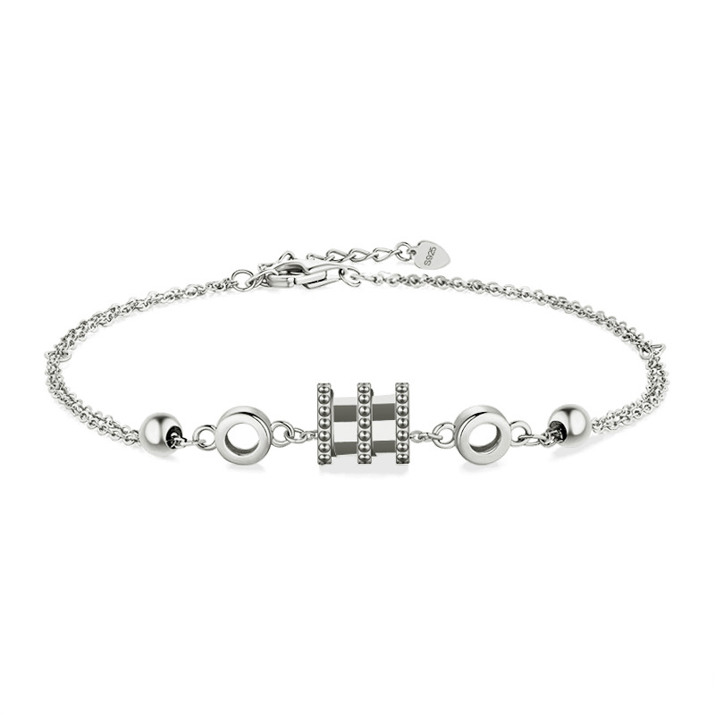 Title 3, Bracelet femme en argent sterling plaqué or ros...