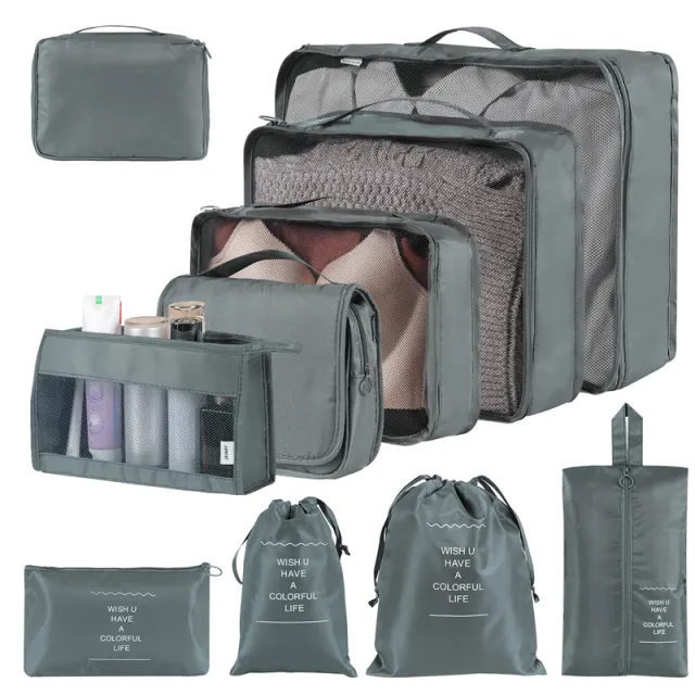 Home Fashion Simple Solid Color Storage Bag Gray - Shop at LoveMi