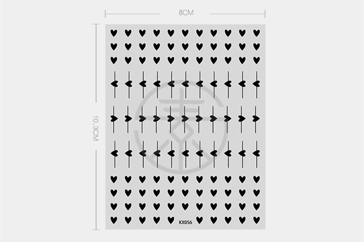 Frosted Thin Transparent Adhesive Nail Sticker