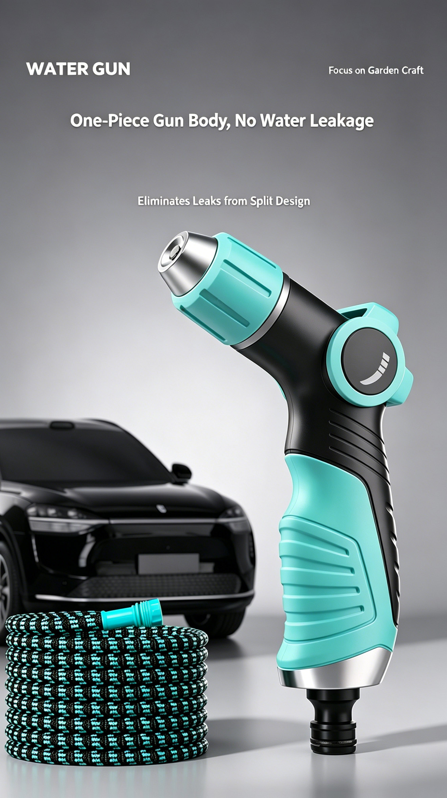 High Pressure Car Wash Nozzle, Household Soft Flush Water Hose Booster Tap, Powerful Spray Gun For Tap Water Floor Cleaning 9