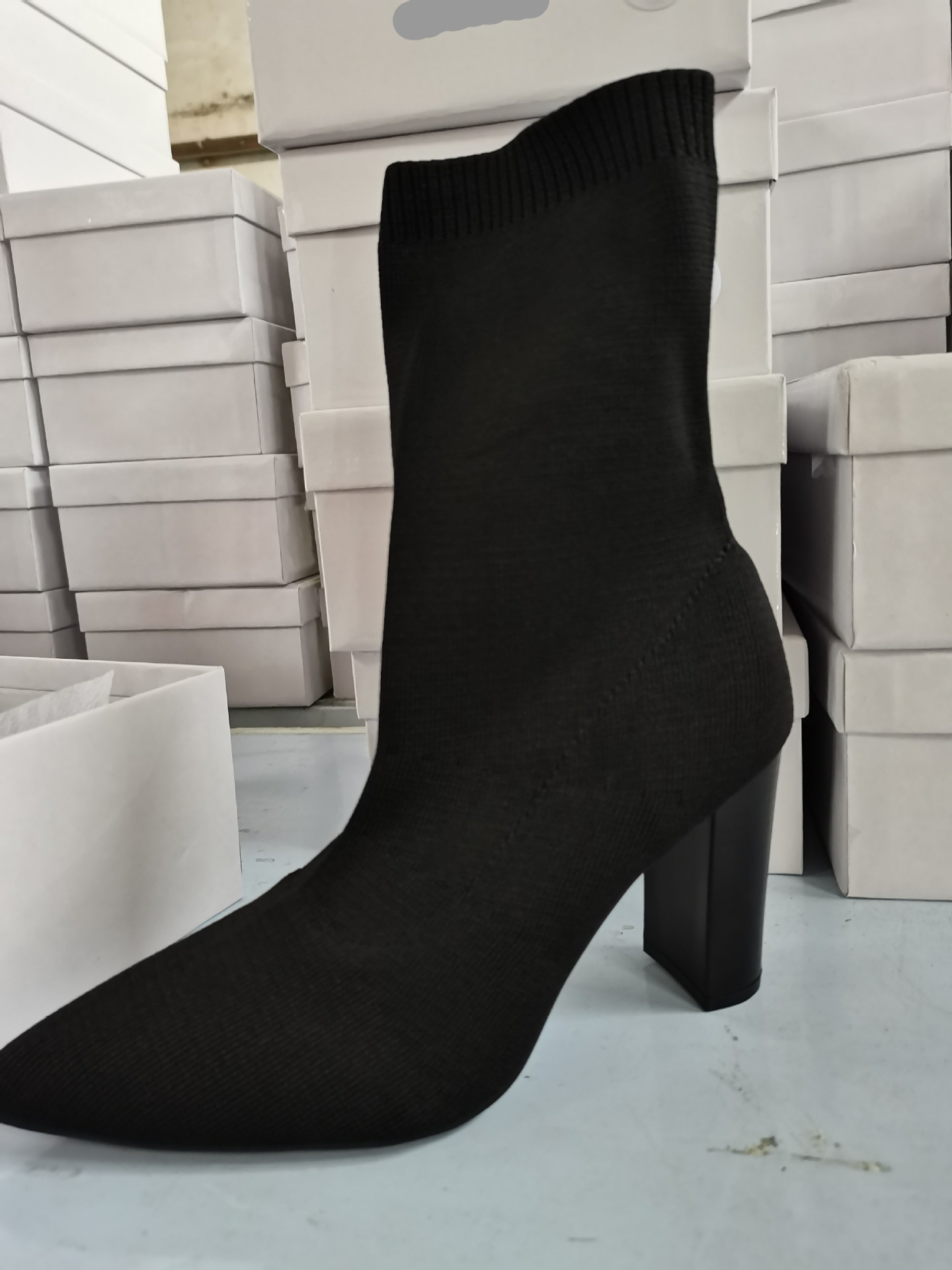 Black thick heel