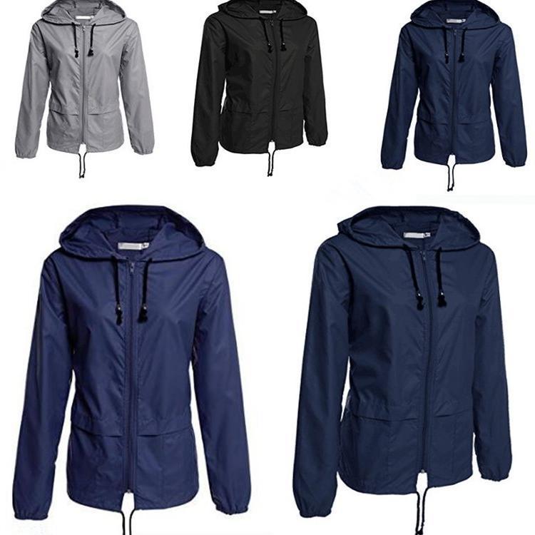 Women's Fashion Solid Color Outdoor Jacket Coat