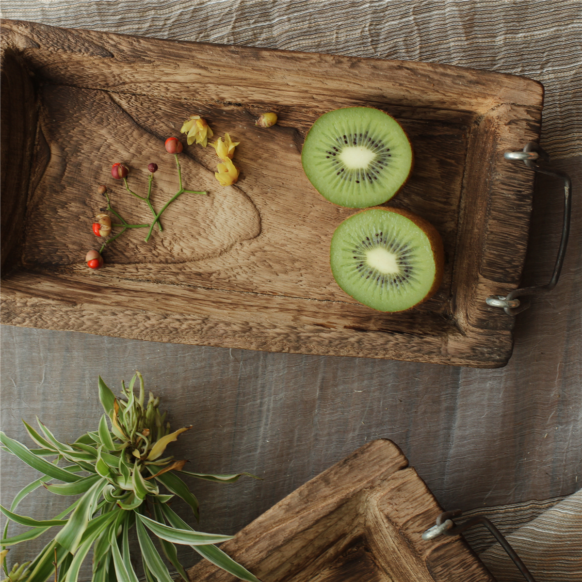 Title 10, Retro Rectangular Old Tray Wooden Fruit Plate