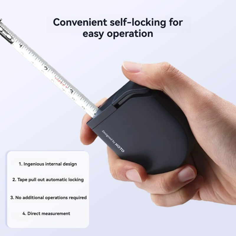 Tape Measure 5m, Safe Non-Sharp Nylon Coated Blade, Self-Locking Measuring Tape With Shock Absorbent Case, Matte Finish Metric Tape Measure, Ideal For Construction & DIY - 5m Tape Measure, Measurement