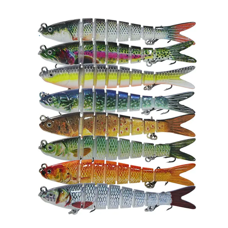 8-section Large Fake Long-range Throwing Lure Submerged Hard Fishing