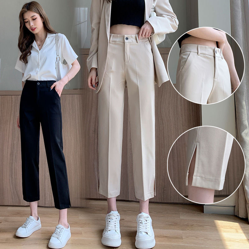Women's New Casual High Waist Suit Pants