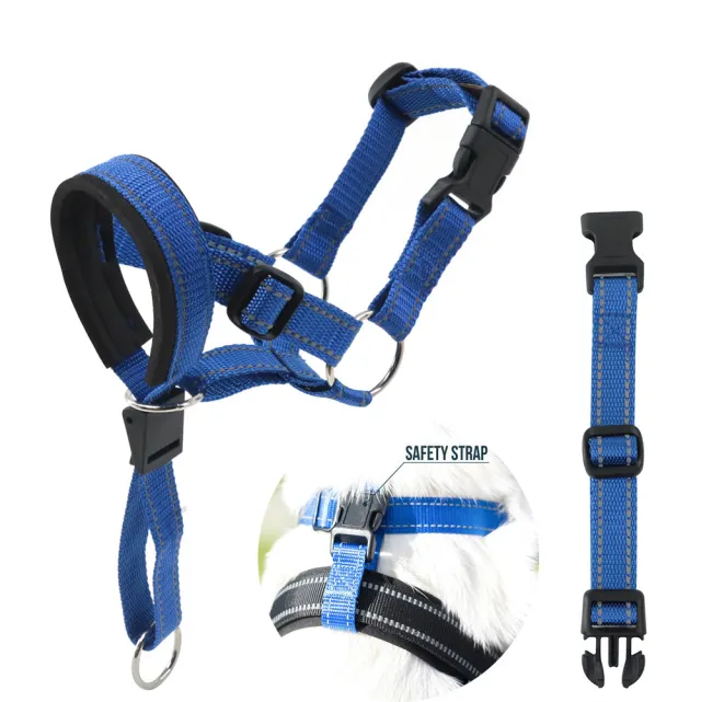 Anti Barking Anti Bite And Explosion Proof Pet Nylon Muzzle Blue - Shop at LoveMi