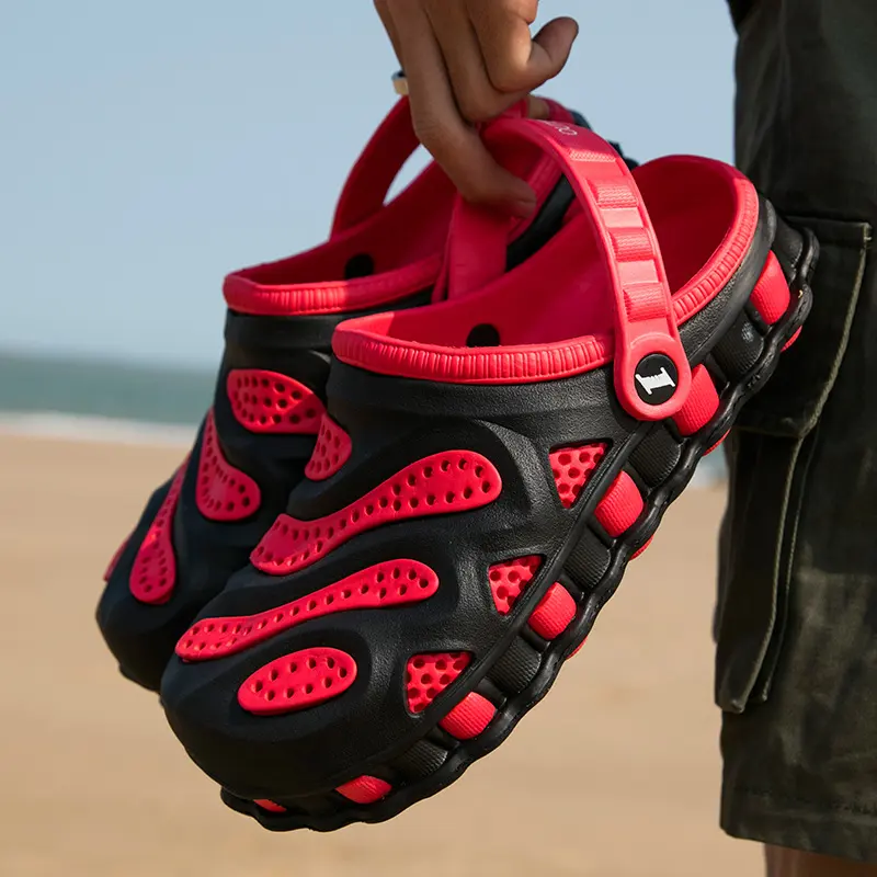Male Summer Plus Size Outdoor Garden Shoe Hole Shoes