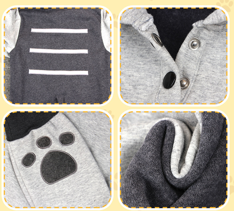 Title 4, Kitty Ears Tail Pocket Cartoon Hoodie