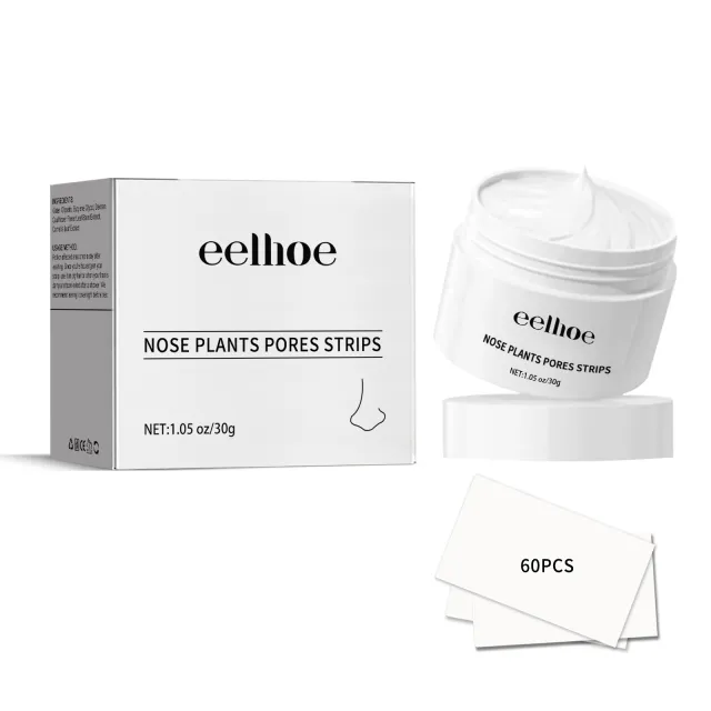 EELHOE Blackhead Cleansing Cream Skin Oil Blackheads Acne Exfoliating Cleansing Repair Pore Tearing Nose Patch 4Pcs - Shop at LoveMi