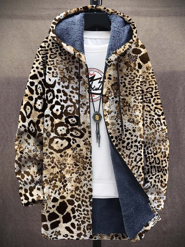 Men's Plush Thick Loose Long Sleeve Coat Cardigan