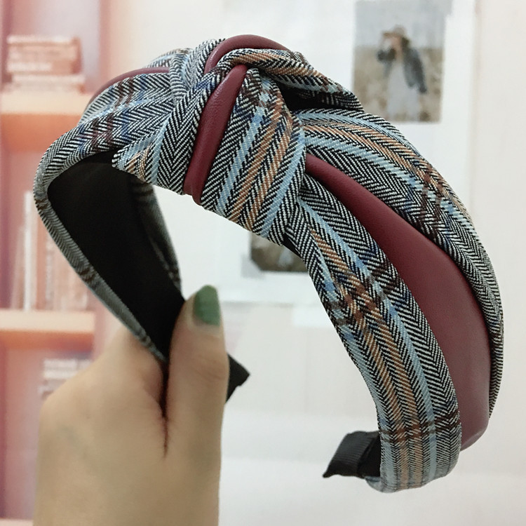 Title 5, Houndstooth Wide-brim Retro Headband Adult Hair...