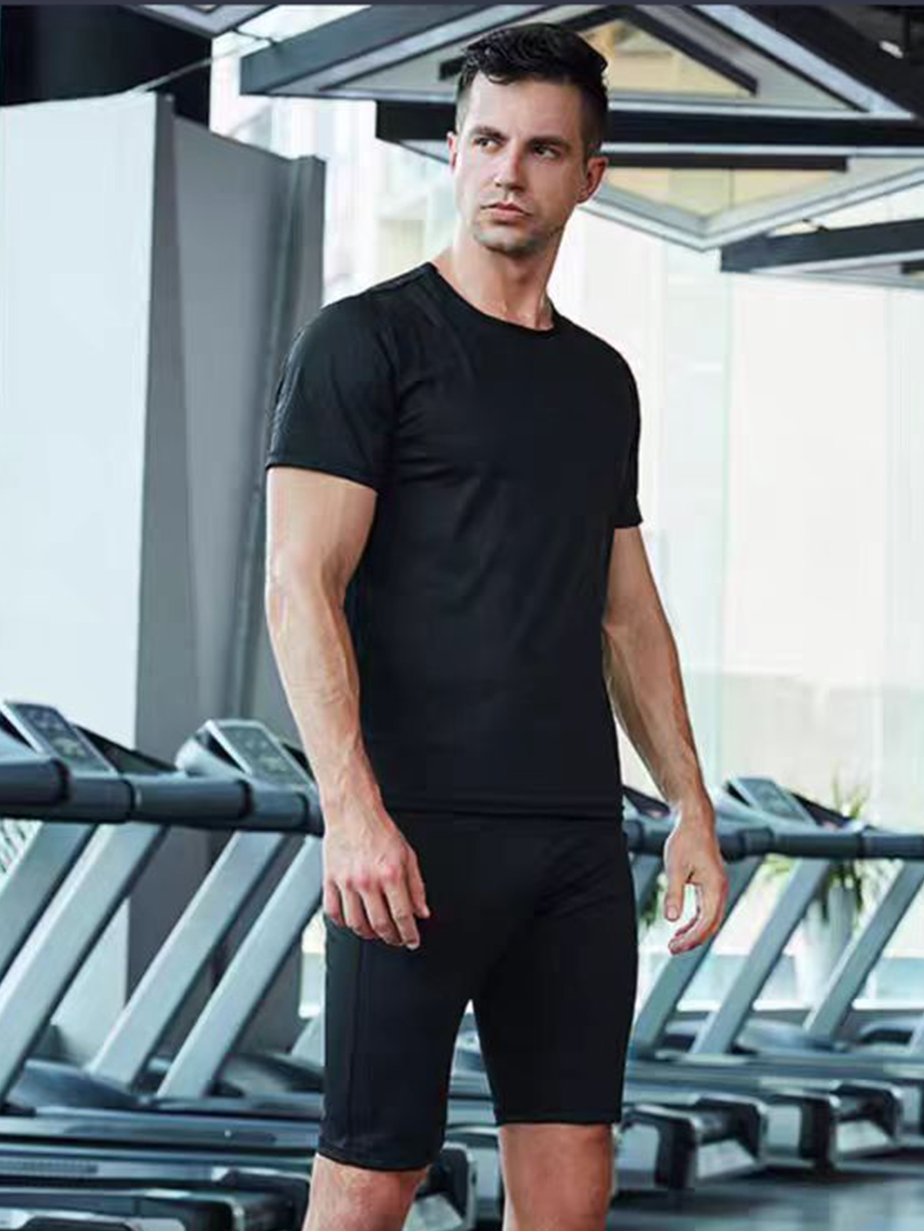 Sauna Shirt For Men Heat Trapping Sweat T-shirt Sauna Suit For Men Compression Workout Sweat Suit For Gym Workouts 4