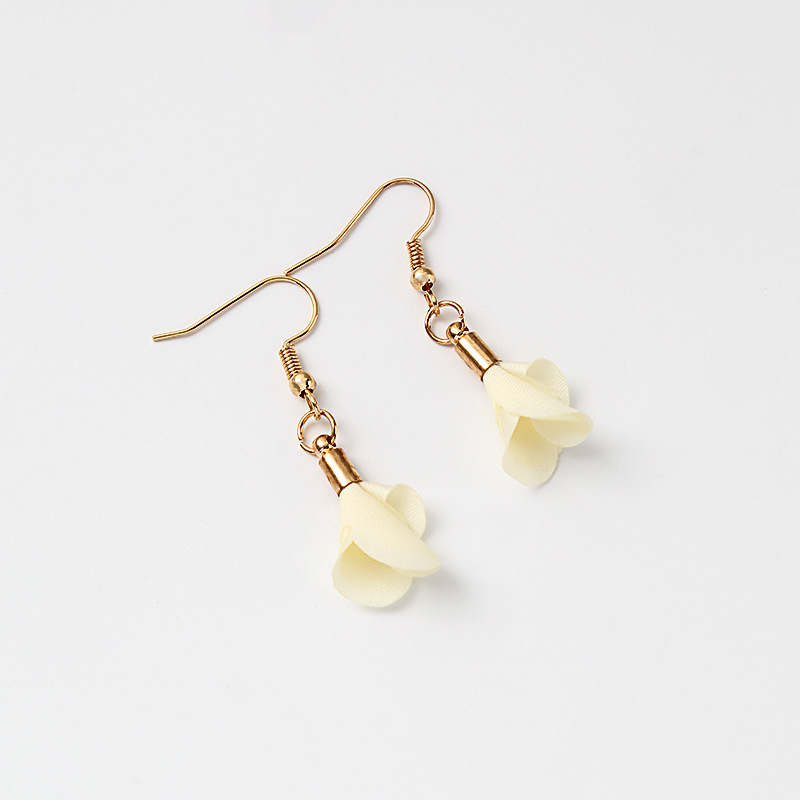 New Women's Wild Baroque Bud Texture Red Jewelry Earrings