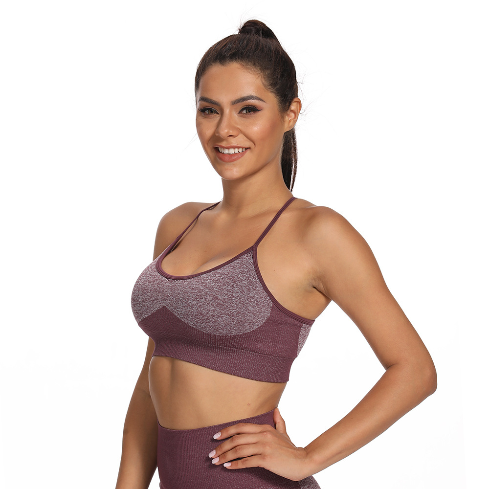 Title 11, Seamless yoga bra sports fitness underwear