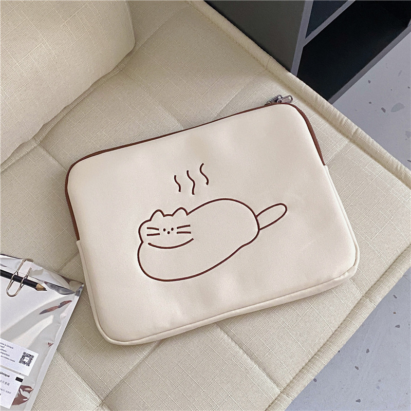 Embroidered Animal Cute Tablet Protective Sleeve Computer Tank Bag — foto 2